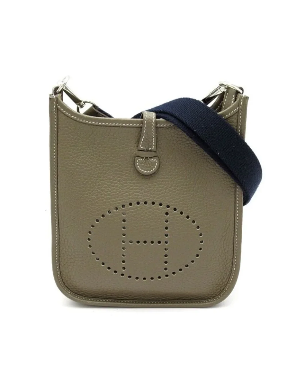 Hermes Evelyne TPM Amazon Taurillon Clemence Shoulder Bag Etoupe
